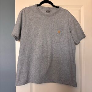 Carhartt Gray Youth Loose Fit Pocket T-Shirt Size L 10-12
